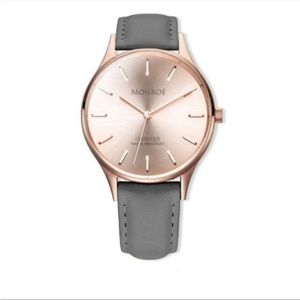 Monroe rose gold classique watch NWT